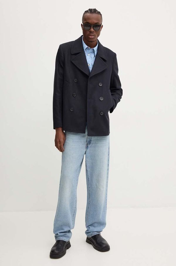 PS Paul Smith Vuneni kaput PS Paul Smith boja: tamno plava, za prijelazno razdoblje, kopčanje u dva reda, M2R.597T.N21059