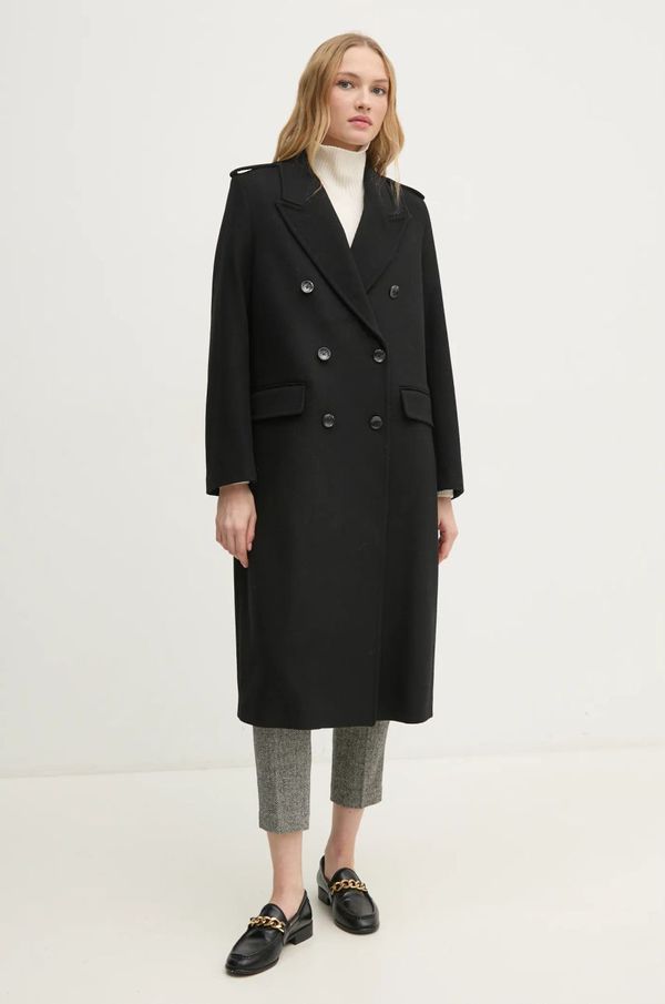 Sisley Vuneni kaput Sisley boja: crna, za prijelazno razdoblje, 2A8GLN04Q