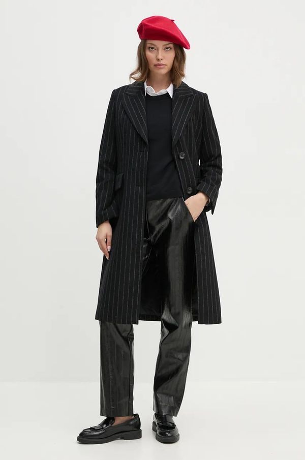 Sisley Vuneni kaput Sisley boja: crna, za prijelazno razdoblje, 2G1DLN04Z