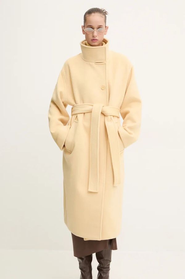 Stine Goya Vuneni kaput Stine Goya boja: žuta, za prijelazno razdoblje, oversize, C002-2268