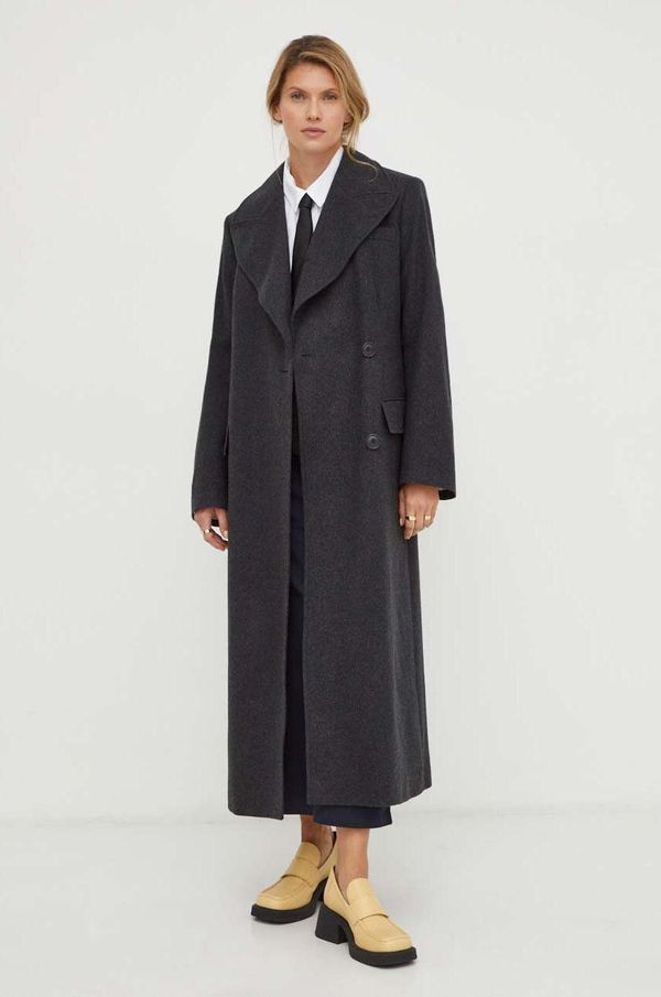 Tiger of Sweden Vuneni kaput Tiger Of Sweden boja: siva, za prijelazno razdoblje