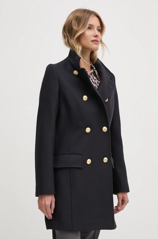 Tommy Hilfiger Vuneni kaput Tommy Hilfiger boja: tamno plava, za prijelazno razdoblje, kopčanje u dva reda, WW0WW42732