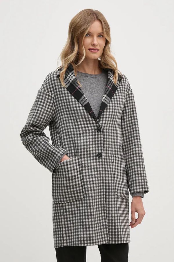 United Colors of Benetton Vuneni kaput United Colors of Benetton boja: siva, za prijelazno razdoblje, 20YHDN07B