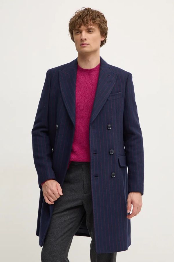 United Colors of Benetton Vuneni kaput United Colors of Benetton boja: tamno plava, za prijelazno razdoblje, kopčanje u dva reda, 2U44UN05S