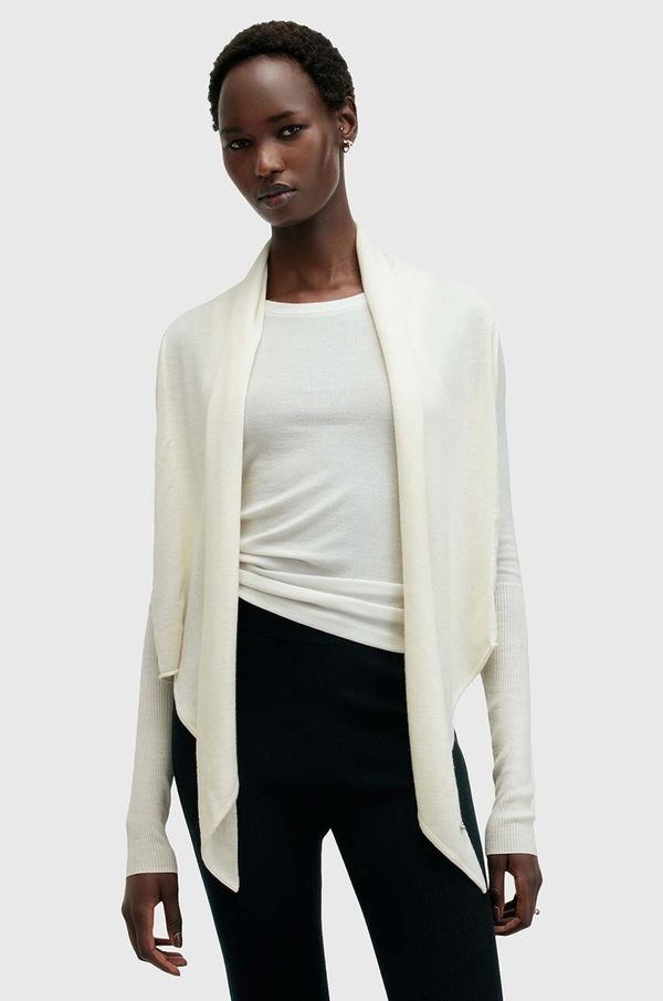 AllSaints Vuneni kardigan AllSaints WASSON boja: bijela, W119KB