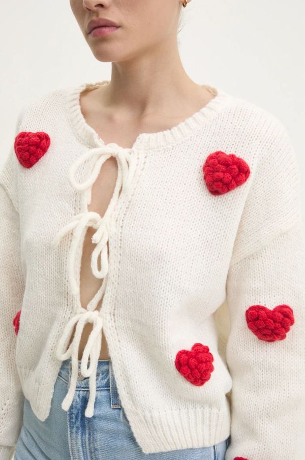 Answear Lab Vuneni kardigan Answear Lab boja: bež