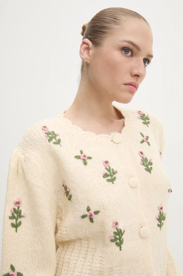 Answear Lab Vuneni kardigan Answear Lab boja: bež