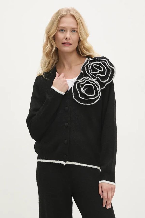 Answear Lab Vuneni kardigan Answear Lab boja: crna