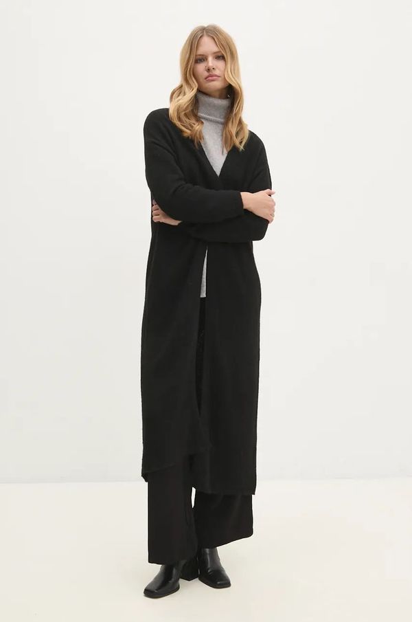 Answear Lab Vuneni kardigan Answear Lab boja: crna