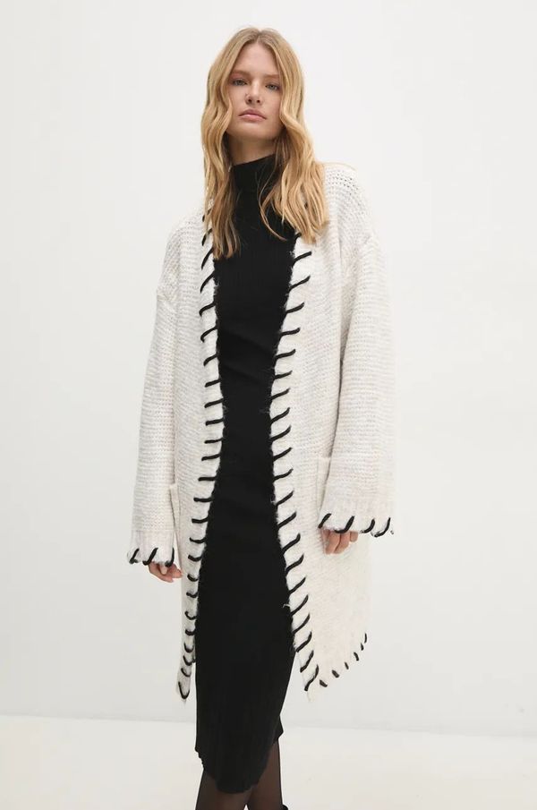 Answear Lab Vuneni kardigan Answear Lab boja: siva