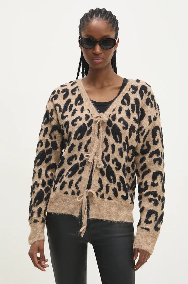 Answear Lab Vuneni kardigan Answear Lab boja: smeđa