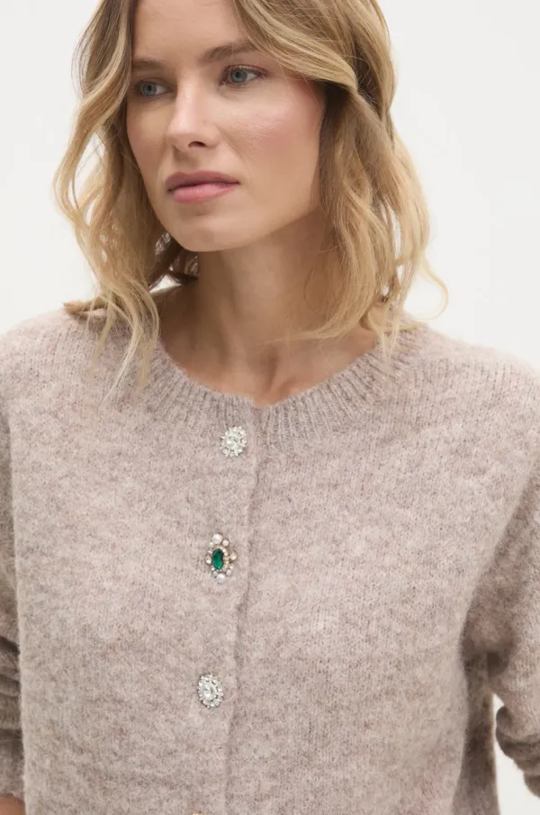 Answear Lab Vuneni kardigan Answear Lab boja: smeđa