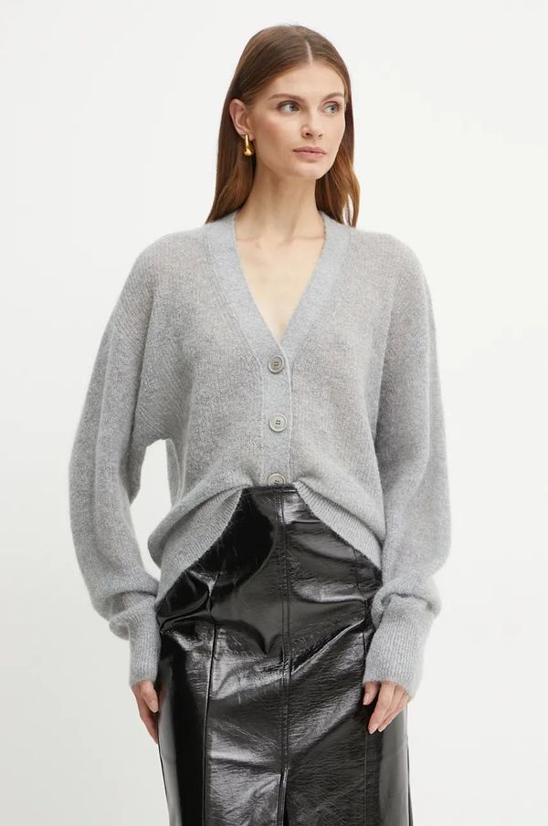 Boss Vuneni kardigan BOSS boja: siva, lagani, 50528487