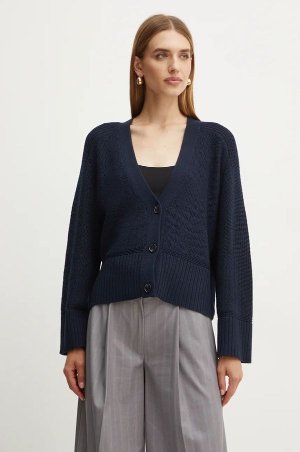 Boss Orange Vuneni kardigan Boss Orange boja: tamno plava, lagani, 50525144