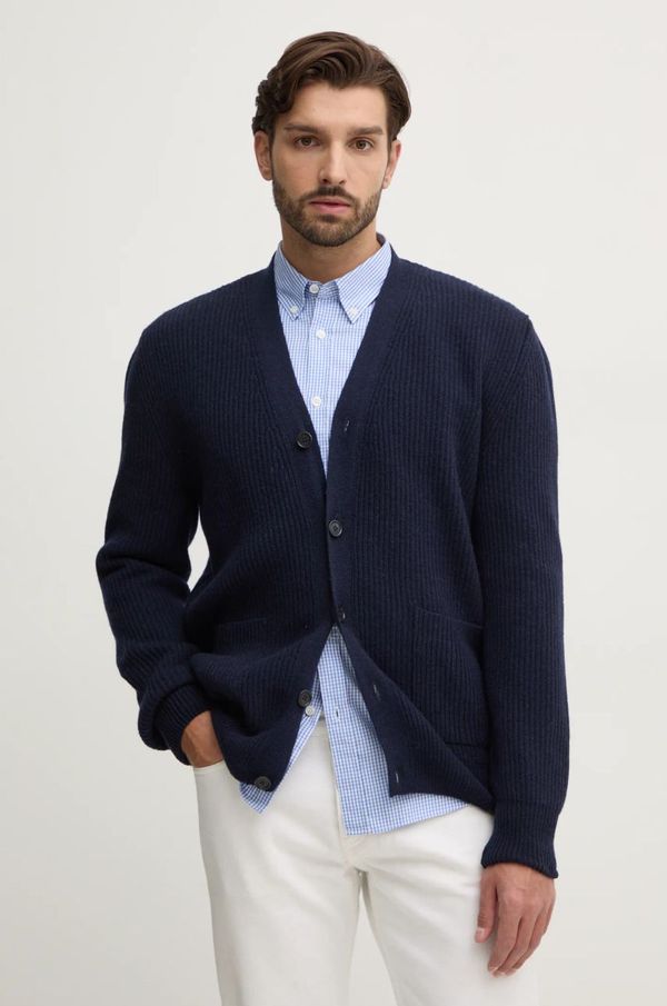 Paul&Shark Vuneni kardigan Paul&Shark boja: tamno plava, 14311251