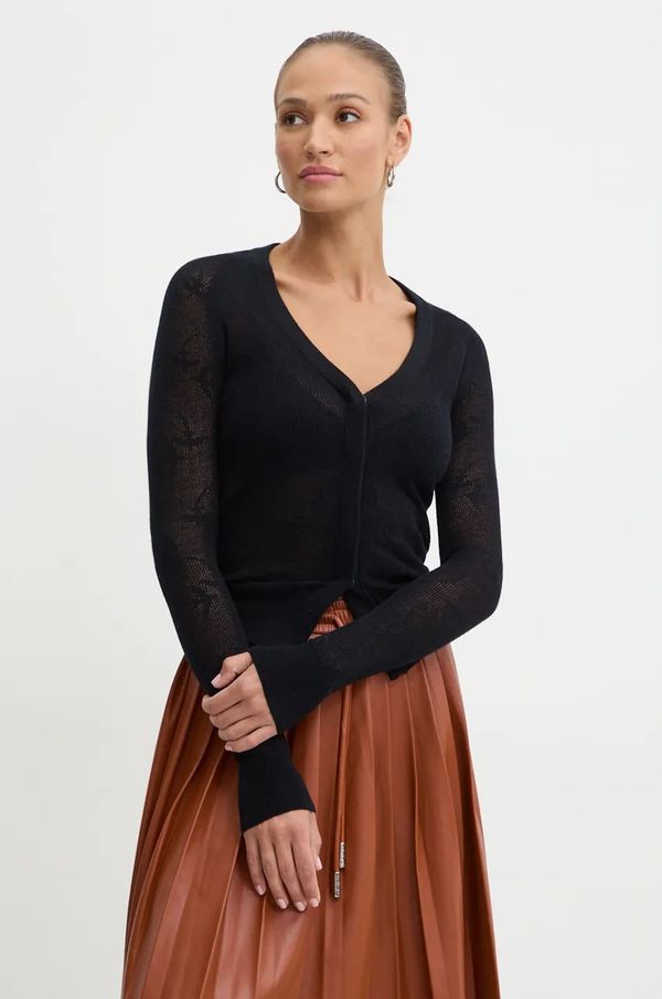 Pinko Vuneni kardigan Pinko boja: crna, lagani, 104007 A224