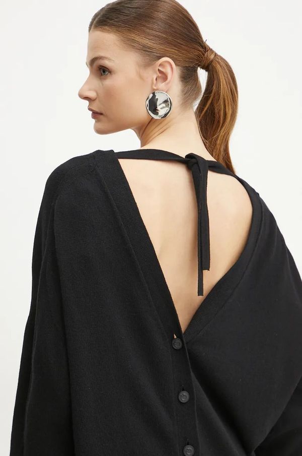 Pinko Vuneni kardigan Pinko boja: crna, lagani, 104049 A1A7