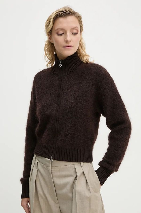 Samsoe Samsoe Vuneni kardigan Samsoe Samsoe JEANNE boja: smeđa, lagani, F23300143