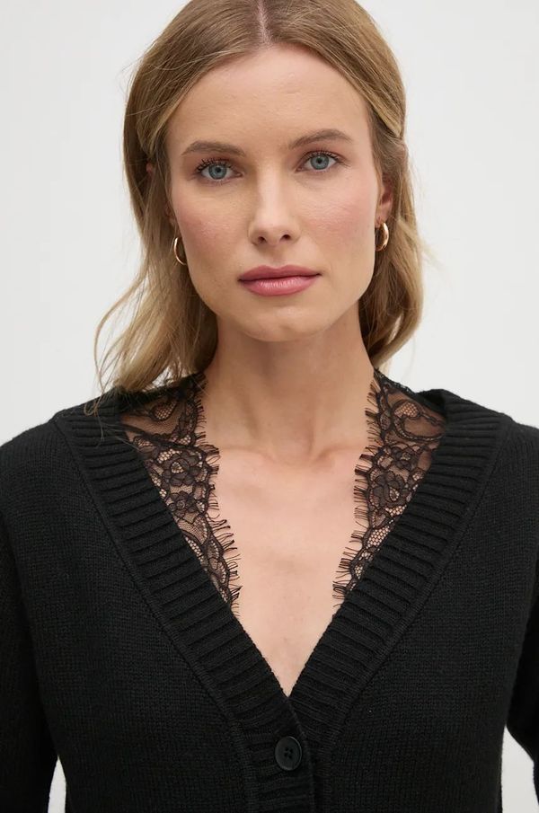 Sisley Vuneni kardigan Sisley boja: crna, 1M9AM6026