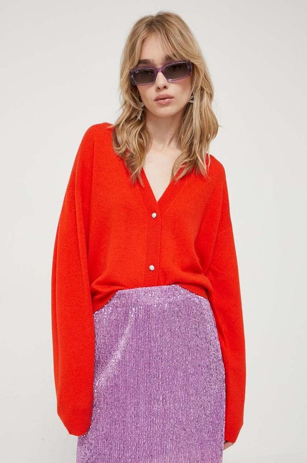 Stine Goya Vuneni kardigan Stine Goya boja: narančasta, lagani