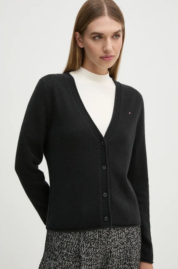 Tommy Hilfiger Vuneni kardigan Tommy Hilfiger boja: crna, WW0WW43092