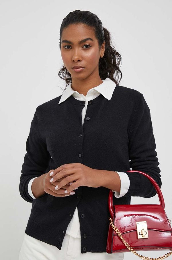 United Colors of Benetton Vuneni kardigan United Colors of Benetton boja: crna, lagani