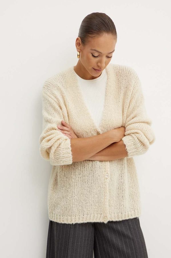 Weekend Max Mara Vuneni kardigan Weekend Max Mara boja: bež, topli, 2425346011600