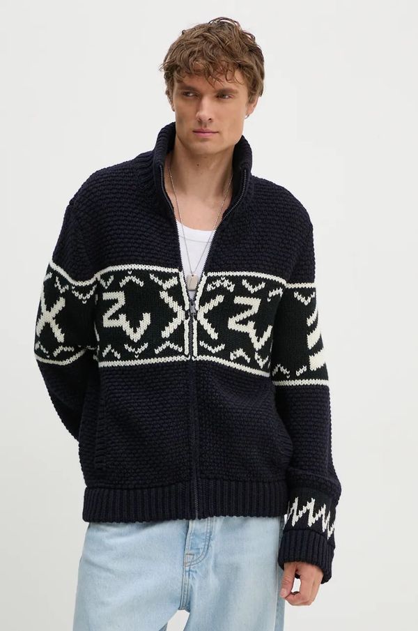 Zadig&Voltaire Vuneni kardigan ZADIG&VOLTAIRE boja: tamno plava, topli, KMCA00225