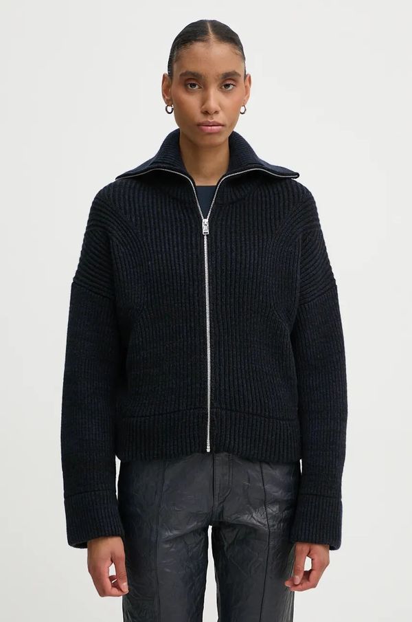 Zadig&Voltaire Vuneni kardigan ZADIG&VOLTAIRE boja: tamno plava, topli, KWCO00076