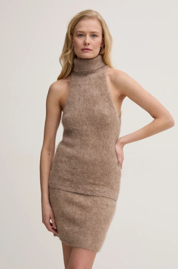 Gestuz Vuneni prsluk Gestuz boja: bež, s dolčevitom, 10909587