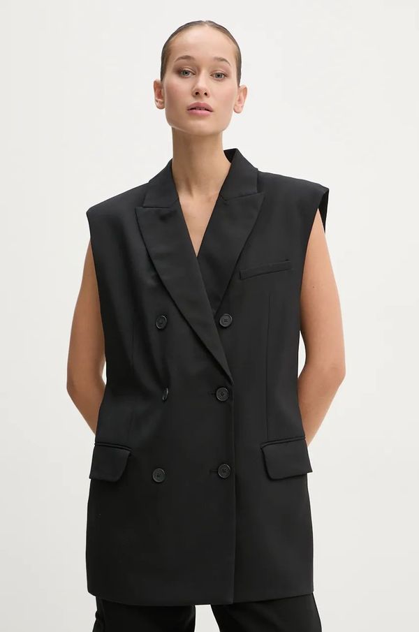 IRO Vuneni prsluk IRO boja: crna, dvoredno zakopčavanje, WP07ANILAH