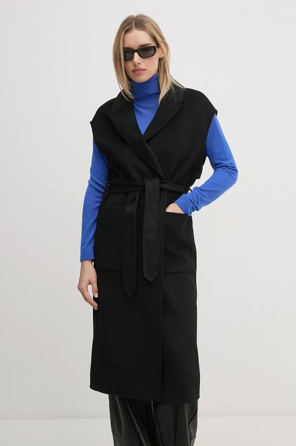 La Petite Française Vuneni prsluk La Petite Française PFMODESTE boja: crna, za prijelazno razdoblje, PFMODESTE