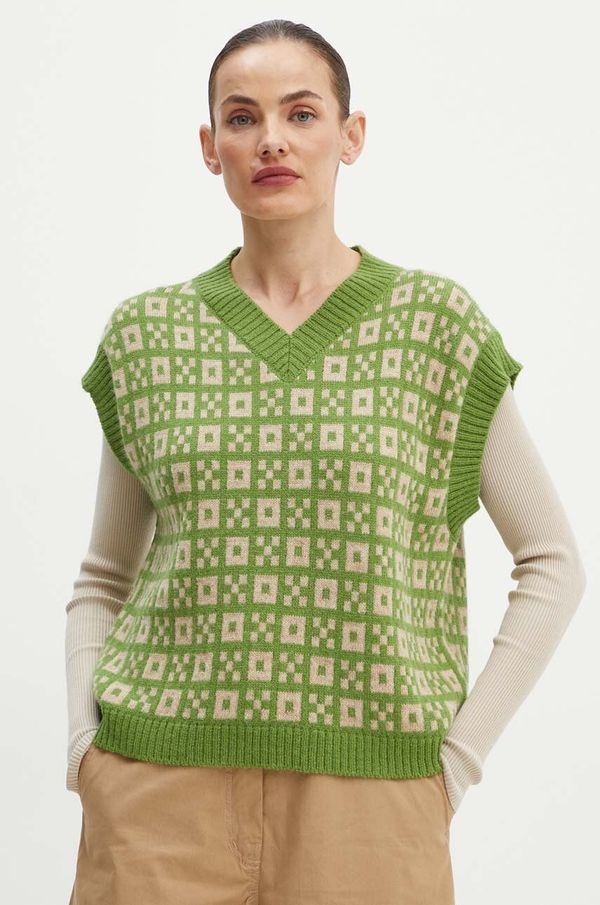 Weekend Max Mara Vuneni prsluk Weekend Max Mara boja: zelena, 2425356042600