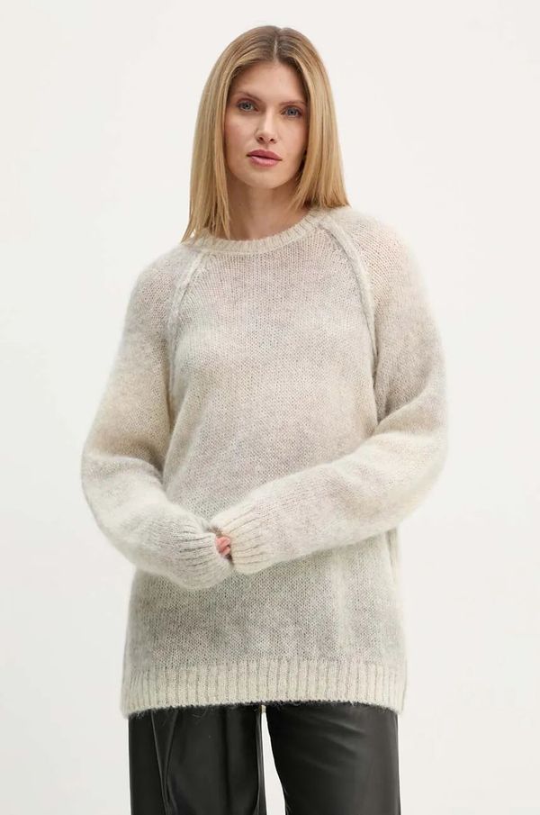 A.P.C. Vuneni pulover A.P.C. pull mavericks boja: bež, lagani, WPABI.M23396