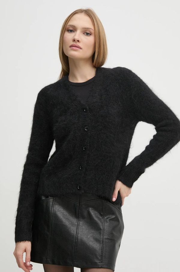 AllSaints Vuneni pulover AllSaints VORTEX za žene, boja: crna, W033KB