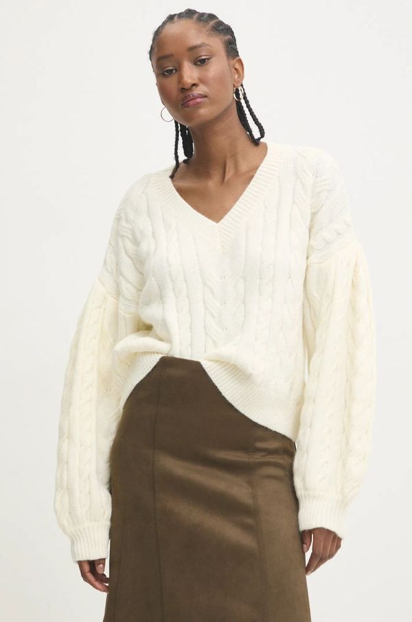 Answear Lab Vuneni pulover Answear Lab boja: bež