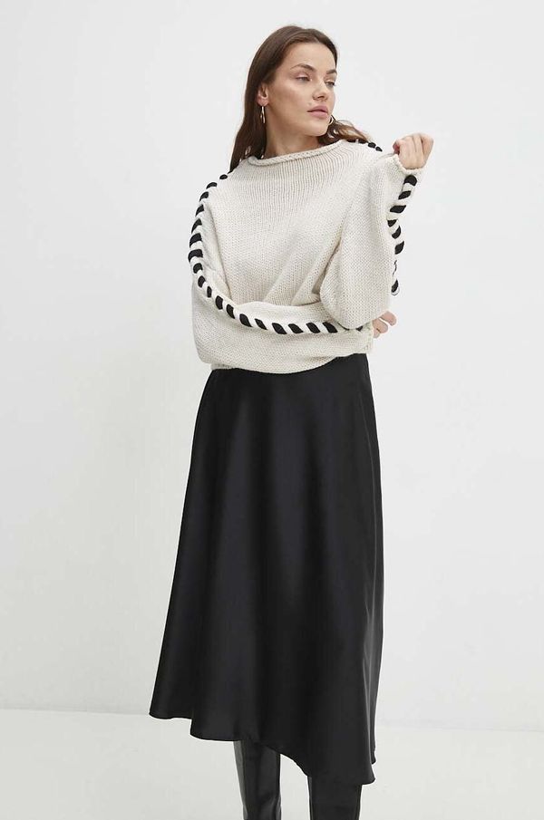 Answear Lab Vuneni pulover Answear Lab boja: bež