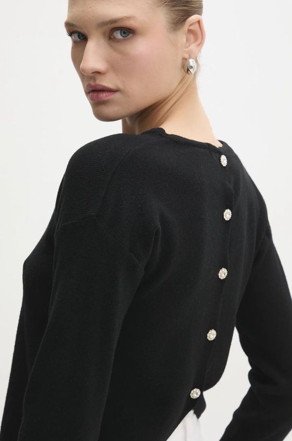 Answear Lab Vuneni pulover Answear Lab boja: crna, lagani