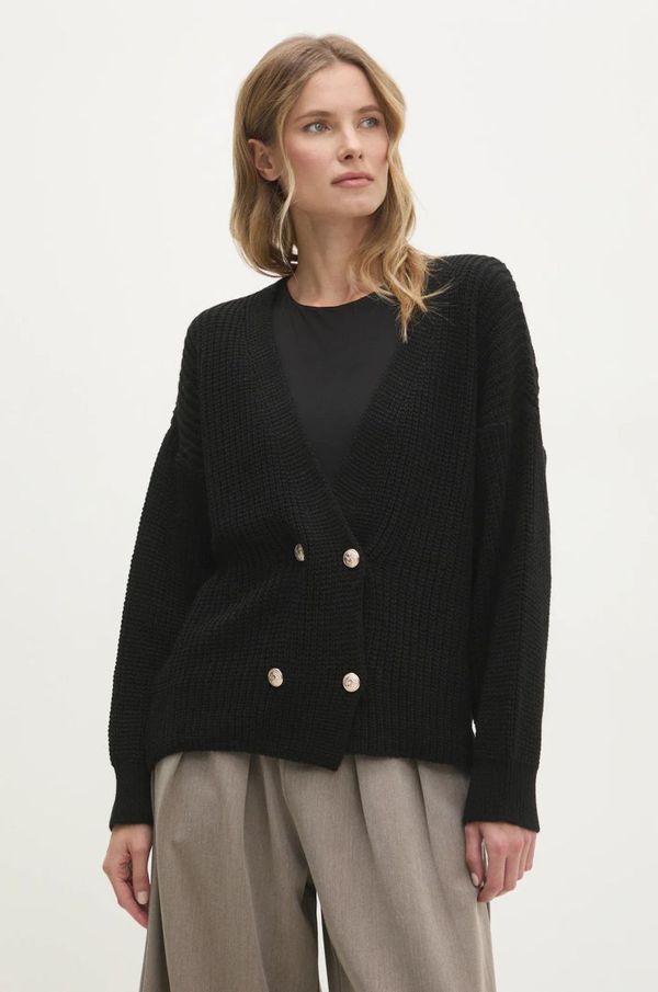 Answear Lab Vuneni pulover Answear Lab boja: crna, topli