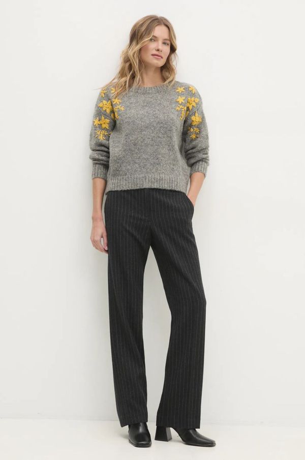 Answear Lab Vuneni pulover Answear Lab boja: siva