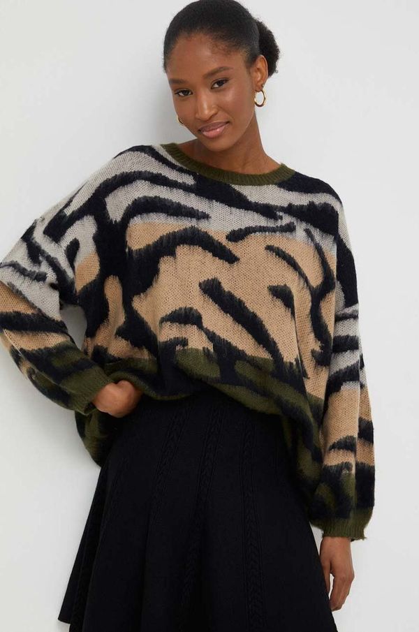 Answear Lab Vuneni pulover Answear Lab boja: zelena, lagani