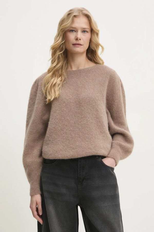 Answear Lab Vuneni pulover Answear Lab za žene, boja: bež