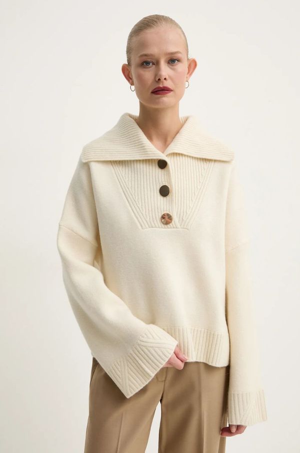 BA&SH Vuneni pulover BA&SH za žene, boja: bež, topli, 1H24BIVA