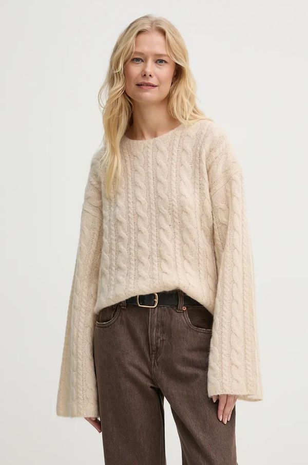 By Malene Birger Vuneni pulover By Malene Birger CIERRA za žene, boja: bež, Q72574004