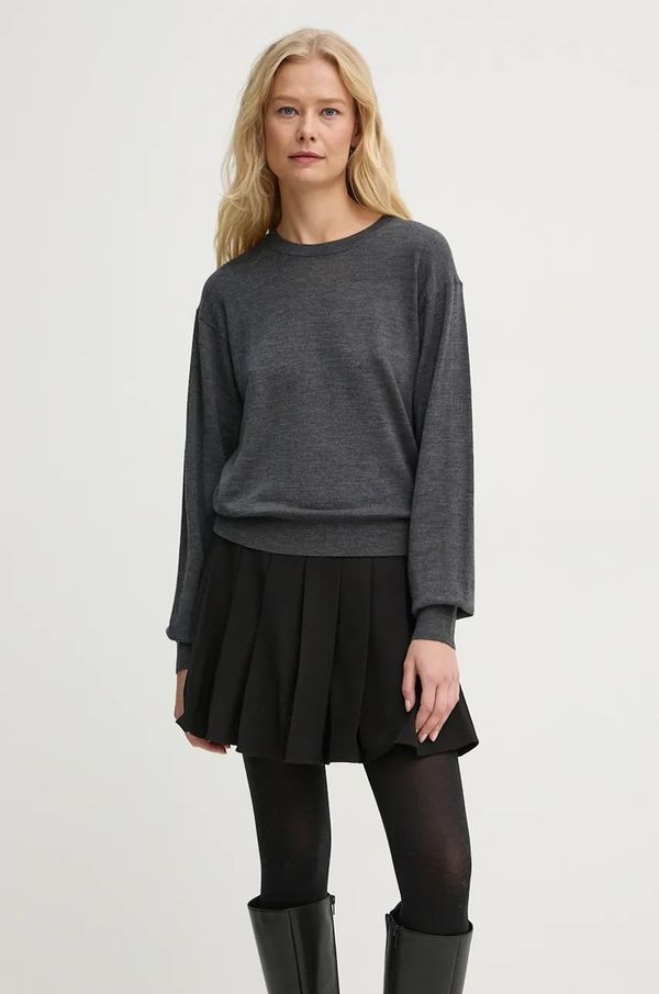 By Malene Birger Vuneni pulover By Malene Birger MANTEA za žene, boja: siva, lagani, Q72580004