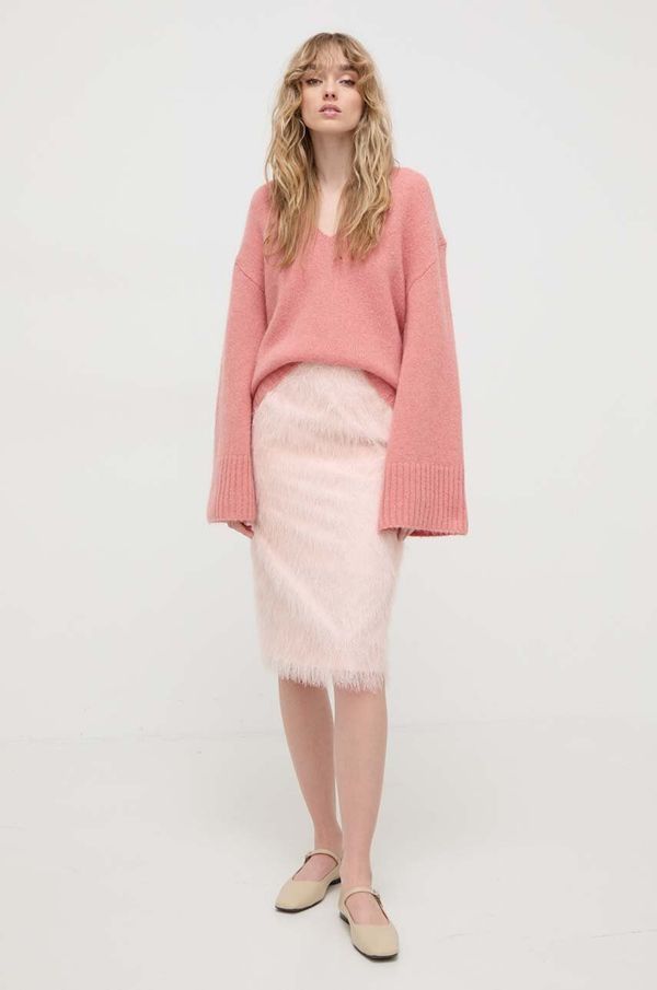 By Malene Birger Vuneni pulover By Malene Birger za žene, boja: ružičasta