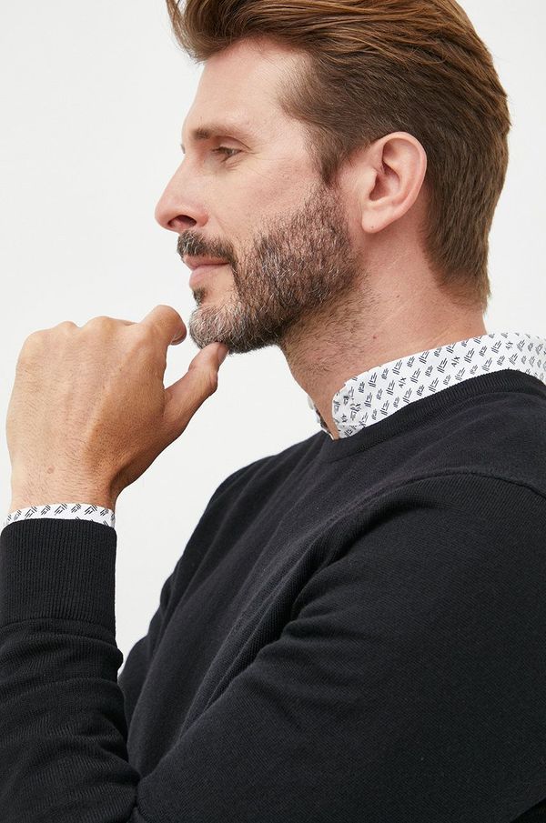 Calvin Klein Vuneni pulover Calvin Klein za muškarce, boja: crna,