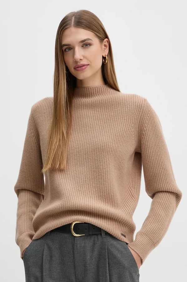 Calvin Klein Vuneni pulover Calvin Klein za žene, boja: bež, K20K207426