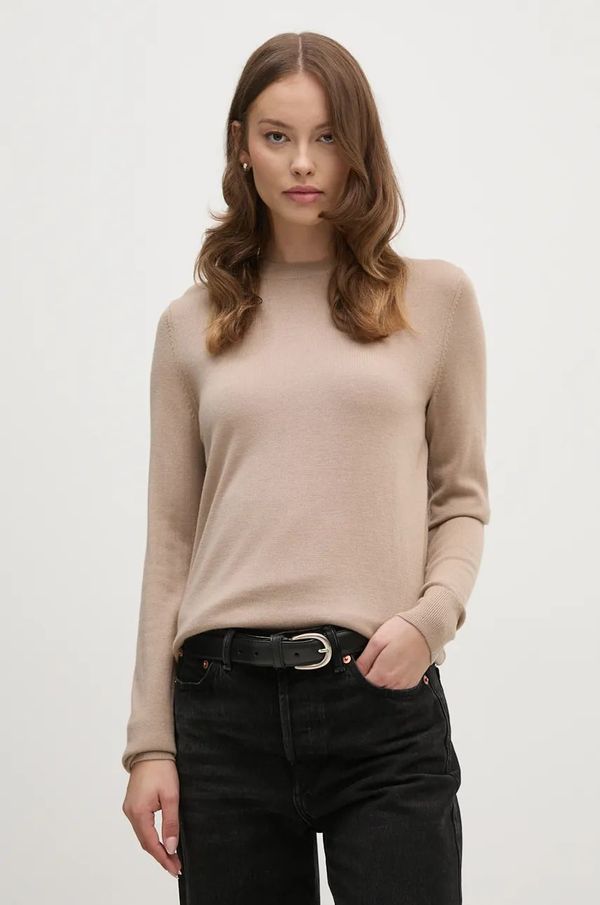 Calvin Klein Vuneni pulover Calvin Klein za žene, boja: siva, lagani, K20K207452