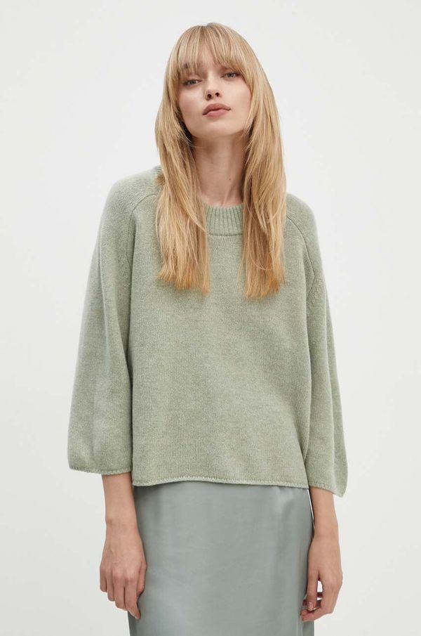 Day Birger et Mikkelsen Vuneni pulover Day Birger et Mikkelsen Cammie - Soft Lamb za žene, boja: zelena, DAY65243324
